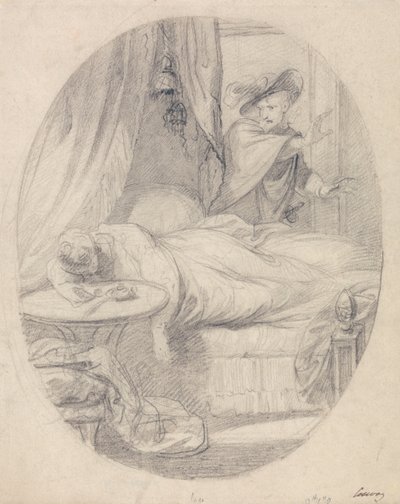 Imogen and Iachimo by Richard Cosway
